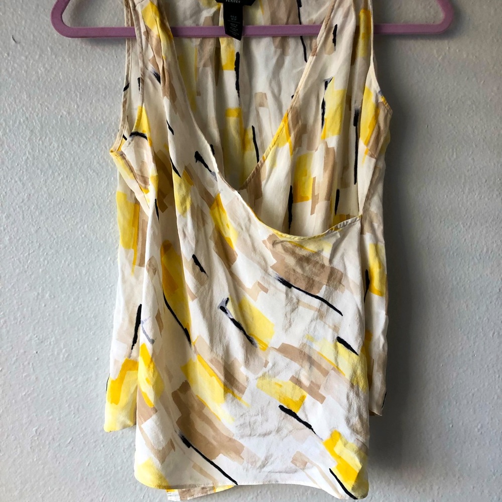 White House|Black Market Silk Top Size Petite XS